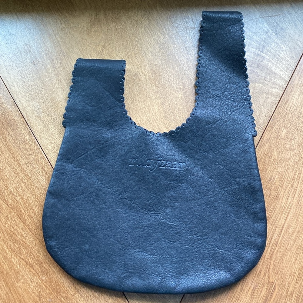 Rubyzaar Leather Drop Bag Black - image 2